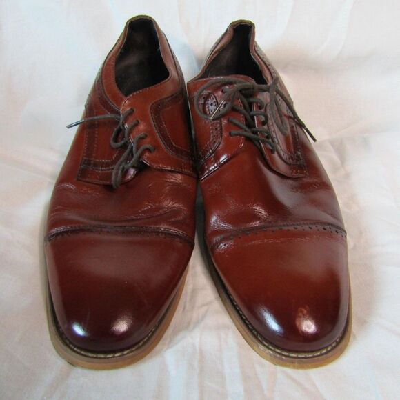 Stacy Adams Dickinson Leather Cap Toe Oxfords Mens US 10 - Picture 2 of 10